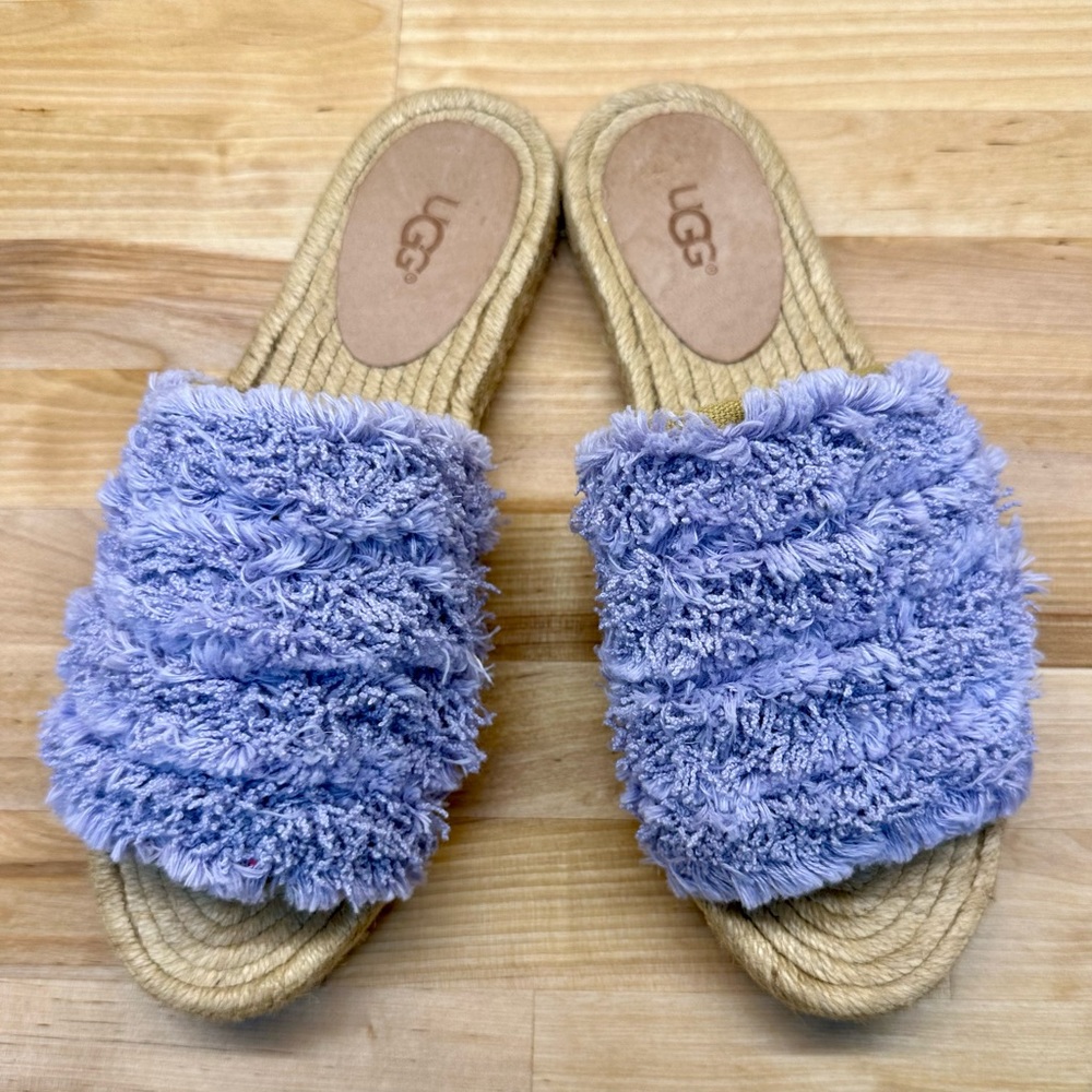UGG EdithPurple Espadrille Slides Size 6